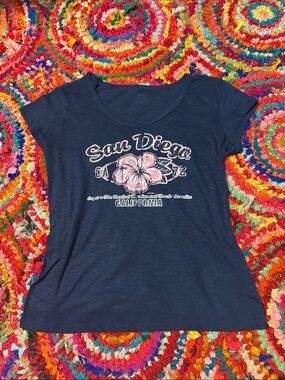 Navy Blue San Diego Graphic Short Sleeve Tee